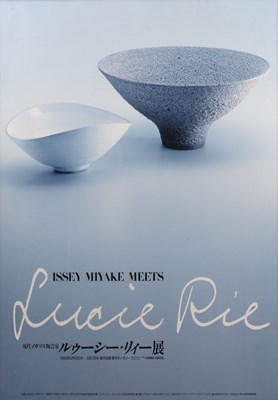 Lot 724 - Lucie Rie exhibition poster Issey Miyake meets...
