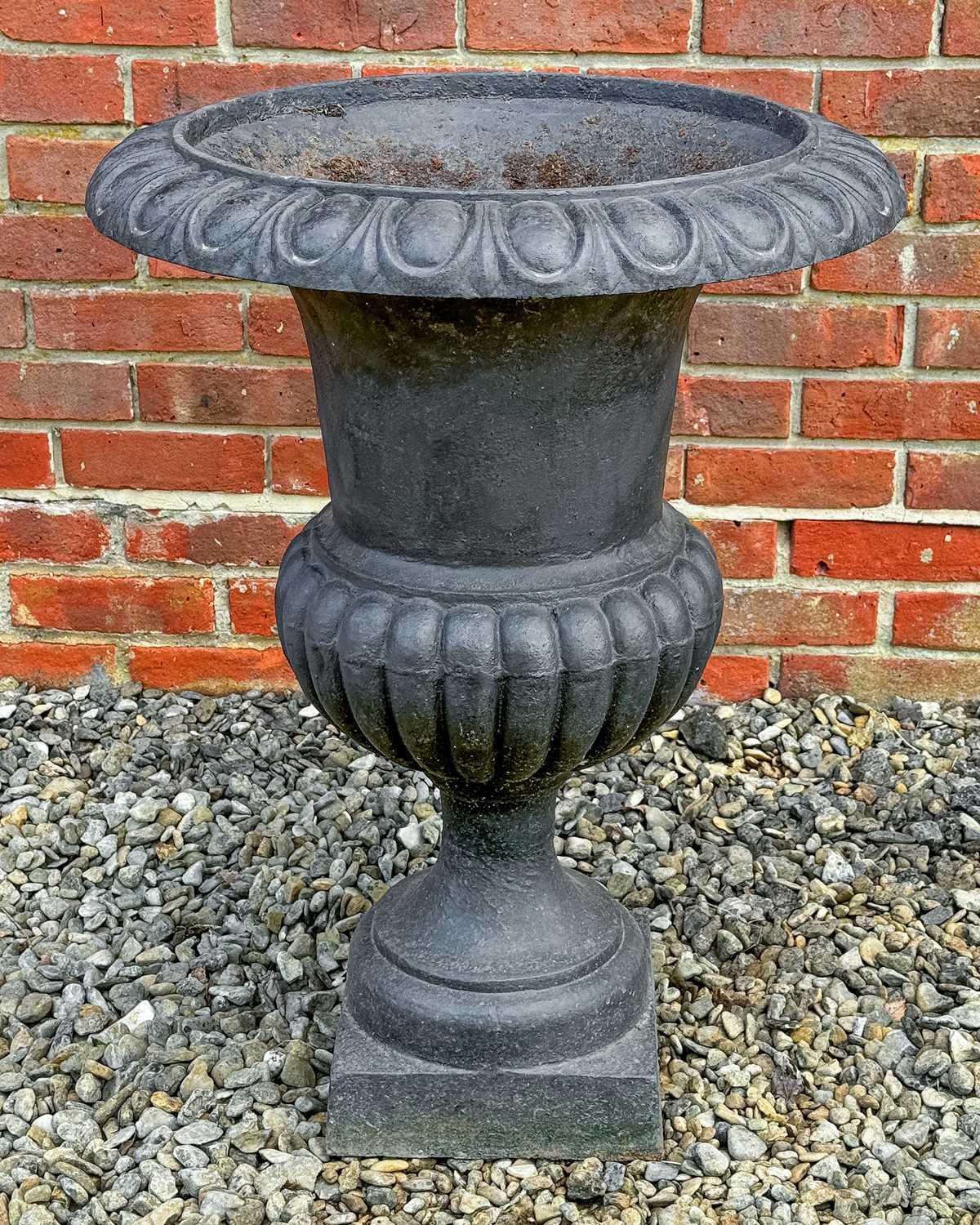 Lot 1366 - A large French cast iron urn