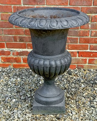 Lot 1366 - A large French cast iron urn