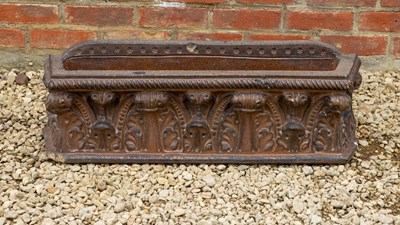 Lot 1321 - A Victorian salt glazed stoneware trough