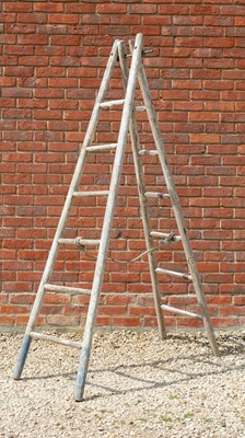 Lot 1466 - A pair of French fruit-picking ladders