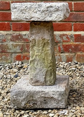 Lot 1496 - A small carved stone bird bath