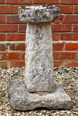 Lot 1353 - A small carved stone bird bath