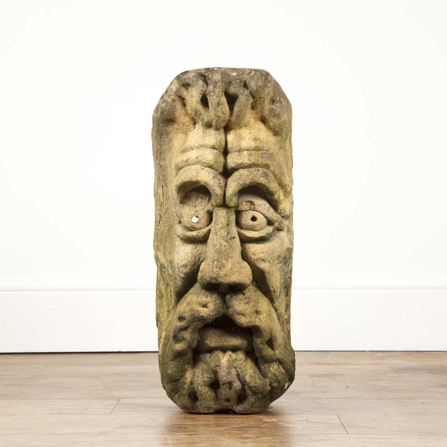 Lot 10 - Limestone sculpture of The Green Man 17th/18th...