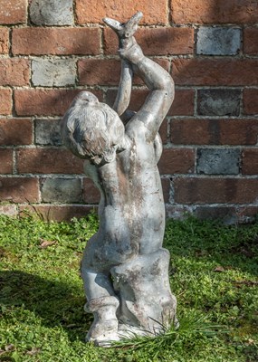 Lot 1506 - An antique lead fountain of Hercules