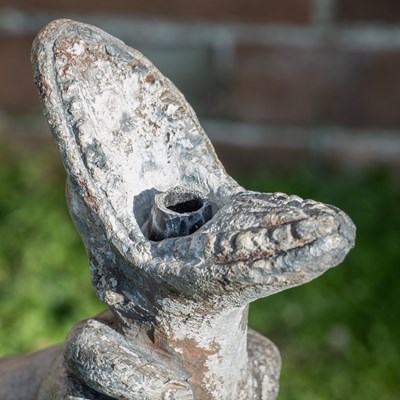 Lot 1506 - An antique lead fountain of Hercules