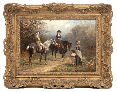 Lot Heywood Hardy (1842-1933) Out for a ride,...