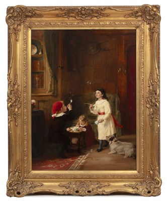 Lot George Bernard O'Neill (1828-1917) Blowing...