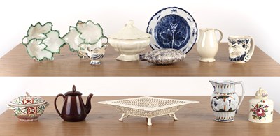 Lot 321 - Group of creamware and pottery English, 19th...