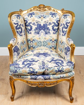 Lot 459 - An 18th century French-style gilt chair