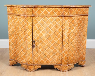 Lot 147 - An Italian serpentine side cabinet