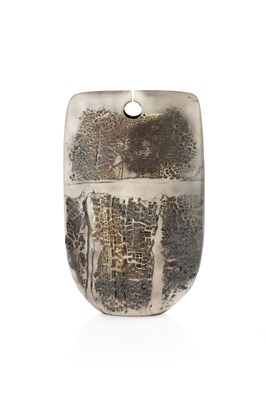 Lot 499 - Peter Hayes (b.1946) Bow form, 1997 raku...