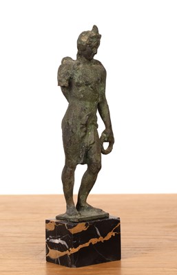 Lot 345 - Verdi gris Grand Tour bronze on a marble base,...