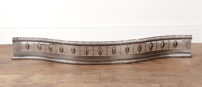 Lot 35 - Steel fender Early 19th Century, of curved...
