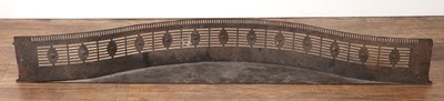 Lot 35 - Steel fender Early 19th Century, of curved...