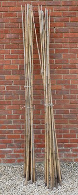 Lot 1397 - Two bundles of bamboo canes
