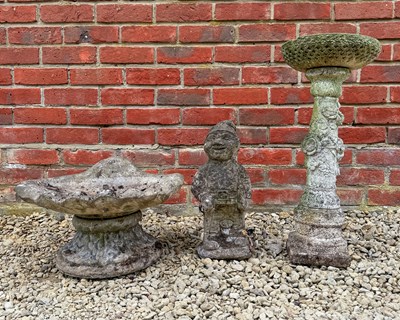 Lot 1481 - A group of three garden ornaments