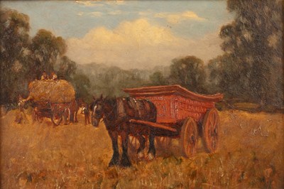 Lot 147 - 20th Century School 'Horse and cart', oil on...