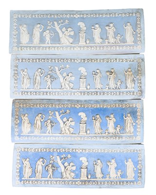 Lot 314 - A group of four Wedgwood Jasperware-style panels