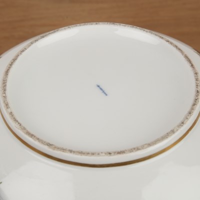 Lot 348 - Berlin porcelain large punch bowl and cover...