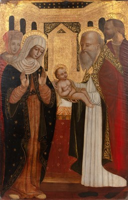 Lot Follower of Fra Angelico The presentation of...