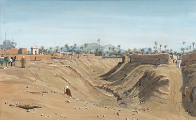 Lot 171 - John Doyle (b.1928) Wadi, Marrakesh, signed,...