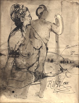 Lot 265 - R * W * Walker (20th century) Female nude...