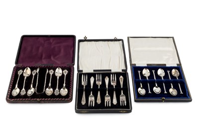 Lot 208 - A set of six late Victorian silver teaspoons,...