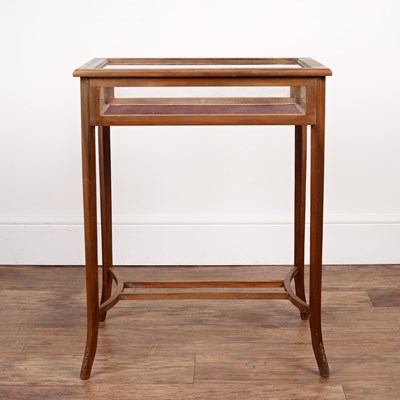 Lot 33 - Mahogany and inlaid bijouterie table with a...
