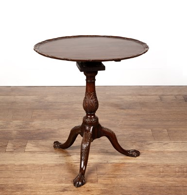 Lot 30 - Tripod table with birdcage column the top...