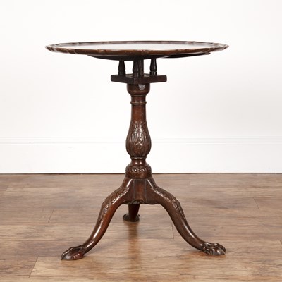 Lot 30 - Tripod table with birdcage column the top...