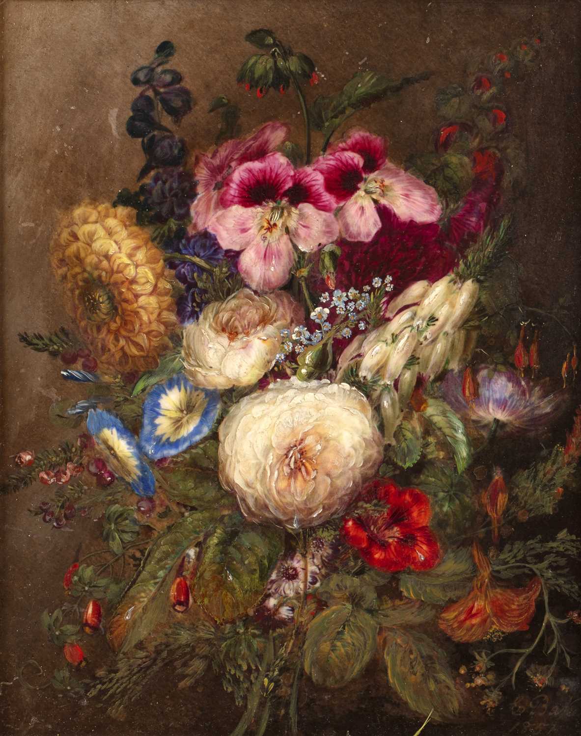 Lot 168 - E Baker (19th Century School) 'Still life...