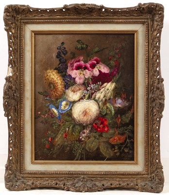 Lot 168 - E Baker (19th Century School) 'Still life...