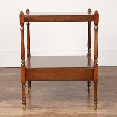 Lot 39 - Mahogany occasional table reproduction, two...