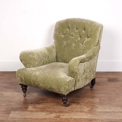 Lot 2 - In the manner of Howard and Sons armchair, of...