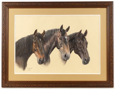 Lot 177 - Jan Barnett (Contemporary) 'La Triplicate',...