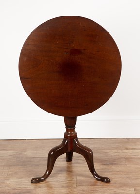 Lot 44 - Mahogany tilt-top tripod table Late 18th/early...