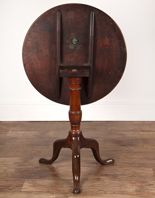 Lot 44 - Mahogany tilt-top tripod table Late 18th/early...