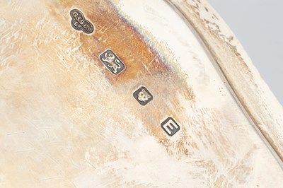 Lot A George VI silver salver, with shaped and...