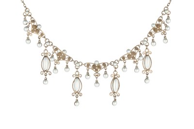 Lot 262 - An enamel fringe necklace attributed to Marius...