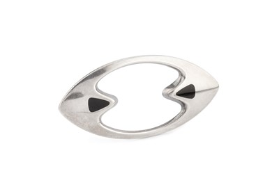 Lot 258 - A Danish panel brooch by Hans Hansen, of...