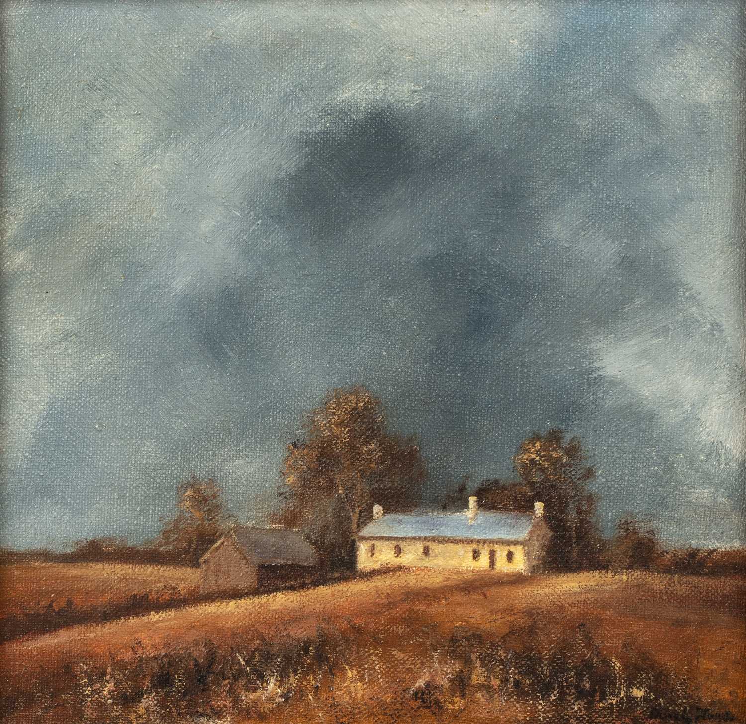 Lot 186 - Derek Jones (Contemporary) 'Cottage View', oil...