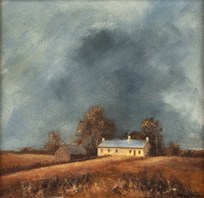 Lot 186 - Derek Jones (Contemporary) 'Cottage View', oil...