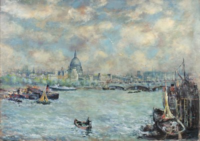 Lot 185 - L. Rodgers (20th Century School)  'City scape'...