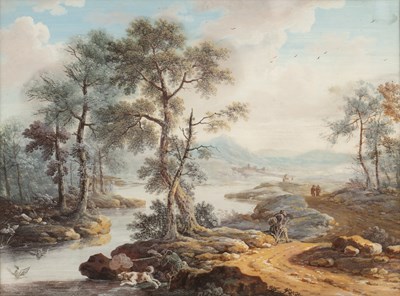 Lot 288 - Flemish School (18th century) Duck shooting...