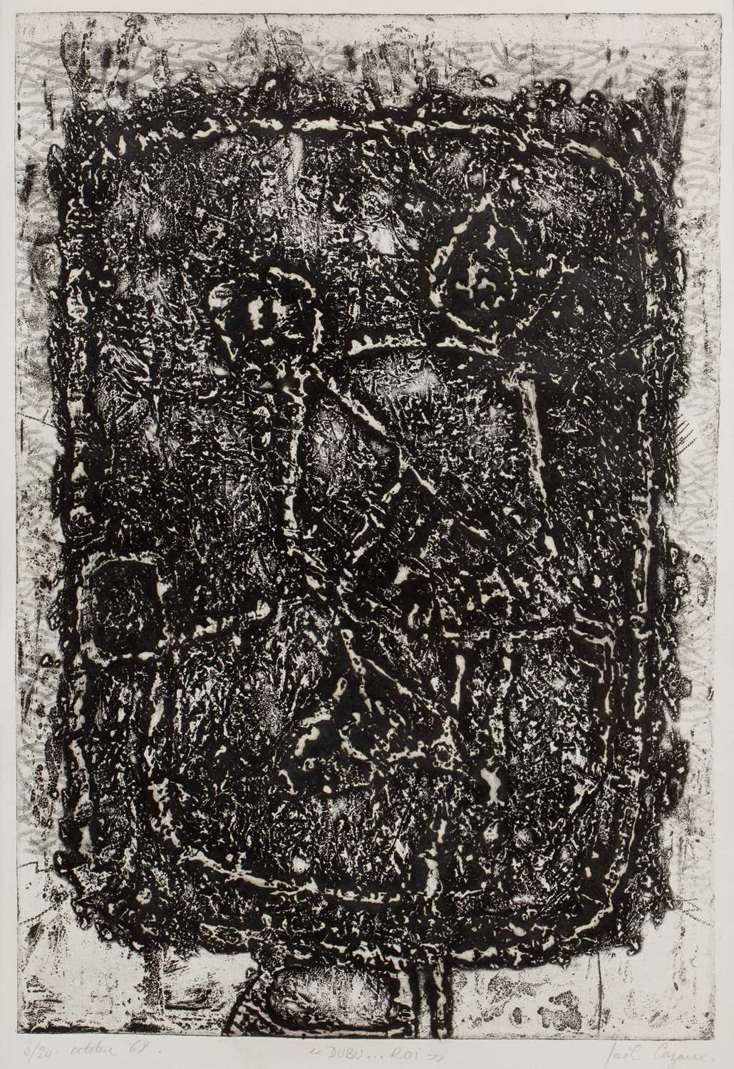 Lot 4 - Joel Cazaux (b.1940) 'Dubu...Roi', pencil...