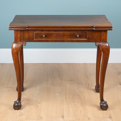 Lot 94 - A George III mahogany card table