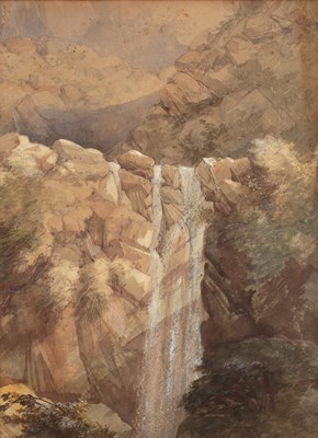 Lot 183 - Thomas William Bowler (1812-1869) Waterfall,...
