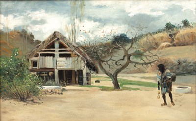 Lot 185 - German School (early 20th Century) A village...