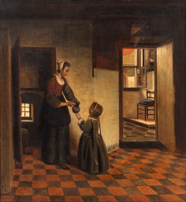 Lot 431 - After Pieter de Hooch (19th century) A Dutch...
